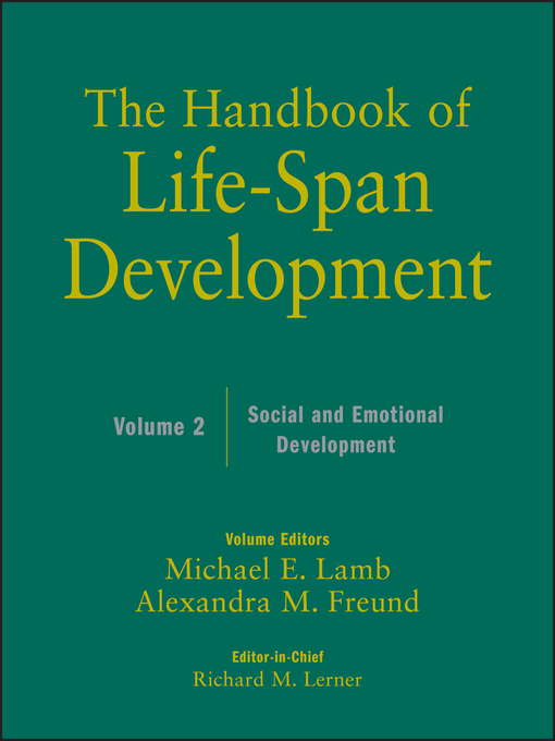 The Handbook of Life-Span Development, Social and Emotional Development (eBook)